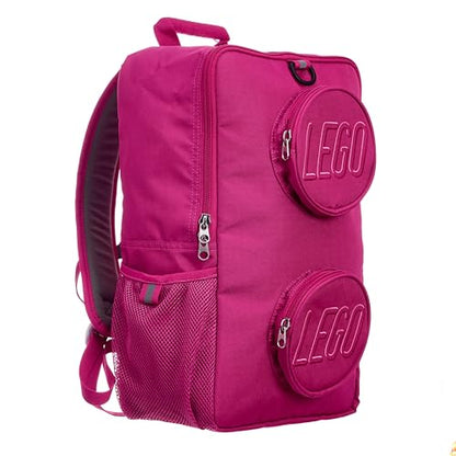 LEGO Brick Backpack, Red Violet - color: Red Violet