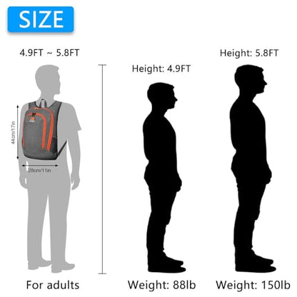 Esup 15L Small Hiking Backpack Foldable Lightweight Travel Day Pack Packable Camping Backpack for Women Men (Black) - color: Black