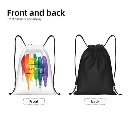 Rainbow Pride LGBT Drawstring Backpack Bag Sport Gym Dance Beach Travel Sackpack for Women Men - color: Lgbt_ddd00650