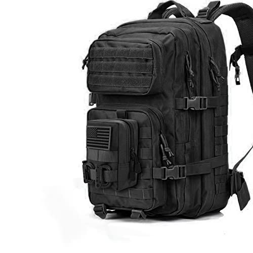FRTKK 2 Pack Molle Pouches - Tactical Compact Water-Resistant EDC Pouch Bag Small Utility Pouch - color: 2 Pack-Black