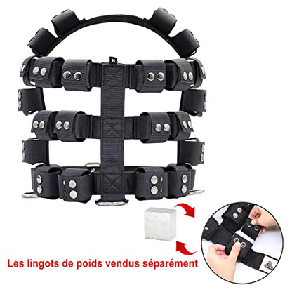 Dog Harness for Small Medium Large Dogs No Pull, Dog Weighted Vest, Tactical Dog Harness for Pit Bulls with Pockets (Adjustable Weight) - Weight Loss, Exercise, Walking, Muscle - size: Size M/Dog's Waist 26.5"-32.5"