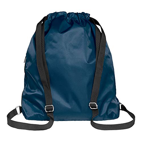 Nfinity Drawstring Backpack Large Capacity Multi-Compartment Cinch Bag - color: Kelly Green