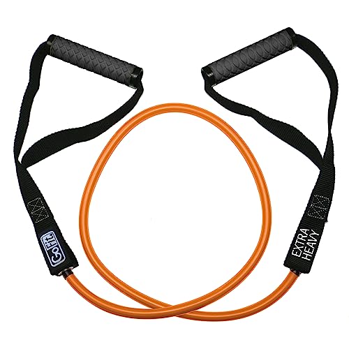 GoFit GF-4TUB-XH(50) Pro-Grade Power Resistance Tube with Handles (Orange/50 Lbs.)