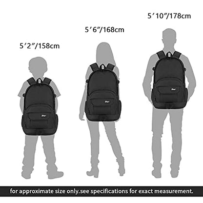 rickyh style School Backpack Travel Bag for Men & Women Lightweight College Back Pack with Laptop Compartmen - color: 04graffiti Black