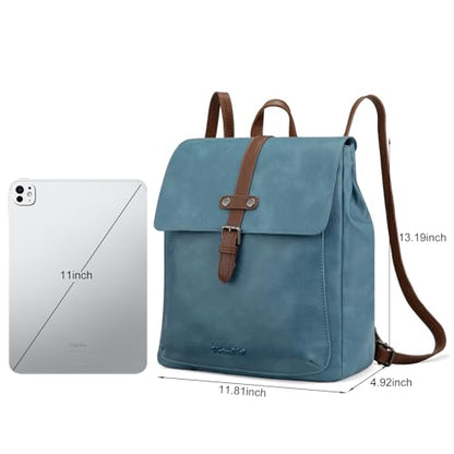 Montana West Backpack Purse for Women Casual Daypack Convertible Crossbody Backpack for Travel Work - color: Jean