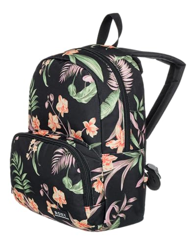 Roxy Women's Always Core Backpack | Travel | Everyday Carry | Beach | Polyester | 8L Capacity - Anthracite Island Escape - color: Anthracite Island Escape
