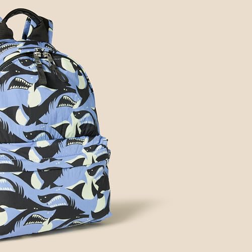 Amazon Essentials Unisex Kids' Backpack for Boys and Girls, Light Blue Shark Waves, One Size - color: Light Blue Shark Waves