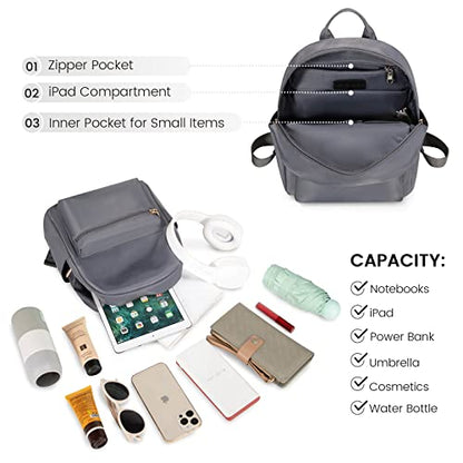 LOVEVOOK Backpack for Women Light Weight Waterproof Backpack Purses Daily Backpack… | Light Weight - color: Dark Gray