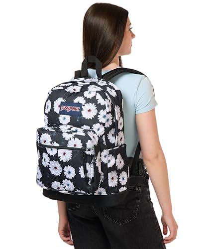 JanSport Right Pack Backpack - Durable Daypack with Padded 15" Laptop Sleeve, Spacious Main Compartment & Integrated Water Bottle Pocket, Eyeball Blossom - color: Eyeball Blossom