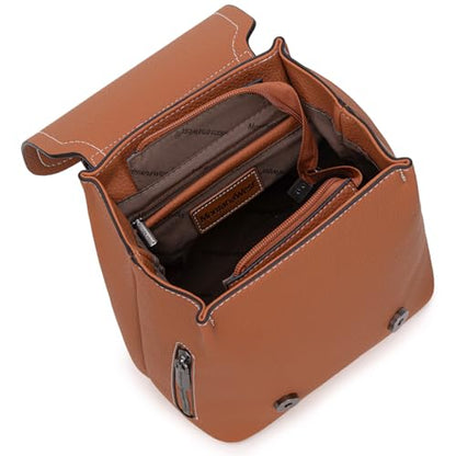 Montana West Mini Womens Backpack Purse Vegan Leather Small Backpack for Women Cute Convertible Shoulder Bag - color: Brown