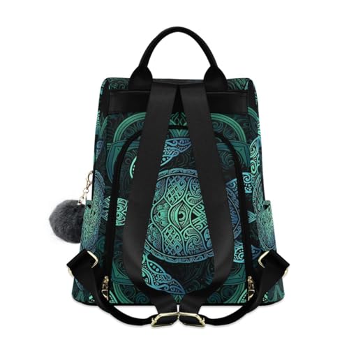 ALAZA Sea Turtlelotuses Mandala Boho Outdoor Backpack Bags for Woman Ladies - color: Multi 9