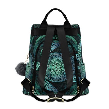 ALAZA Sea Turtlelotuses Mandala Boho Outdoor Backpack Bags for Woman Ladies - color: Multi 9