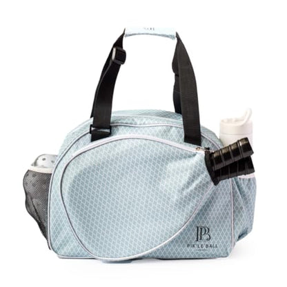 Pik’le’Ball Sport Premium Women's Pickleball Bag – Stylish and Versatile Sports Bag with Water Bottle Holder, Padded Paddle Pocket, and Spacious Design (fits 2+ Paddles!) - color: Classy Sage