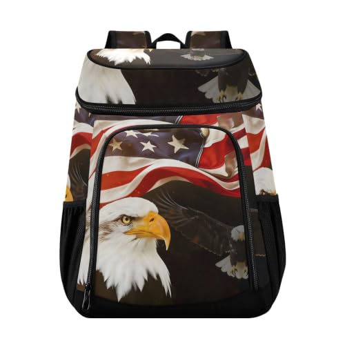 Tropical Pineapples Fruits Cooler Backpack Insulated Leak Proof Beach Cooler Bag Soft Lunch Picnic Hiking Camping Backpack Cooler - color: silver2