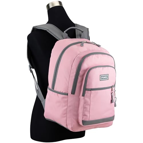 FUEL Laptop Bag Hiking Travel Commuter Carry On Casual Water Resistant College Daypack Classic Computer Bag Backpack for Women, Pink - color: Pink