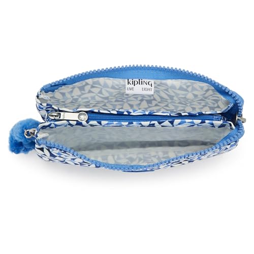 Kipling Women's Creativity Large Prt Pouch, Versatile Cosmetics Kit, Lightweight Travel Organizer - color: Crazy Leaves, size: 7.25''L x 4.25''H x 1.5''D