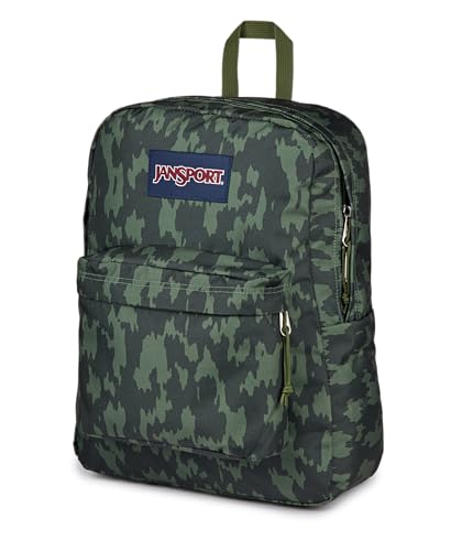JanSport SuperBreak One Backpack - Durable, Lightweight Bag with 1 Main Compartment, Front Utility Pocket with Built-in Organizer, Premium Backpack, Camo Illusion - color: Camo Illusion