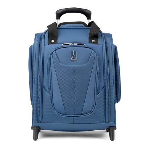 Travelpro Luggage Maxlite 5 Softside Lightweight Rolling Underseat Compact Carry on Upright 2 Wheel Bag, 15-Inch — Ensign Blue - color: Ensign Blue