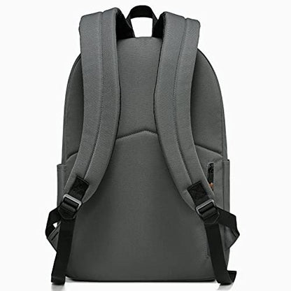 VASCHY School Backpack, Water Resistant Lightweight Casual Backpack for Men Women with Padded Laptop Sleeve Dark Gray - color: Grey