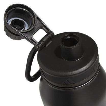 adidas Metal Water Bottle 1L - color: Black/White/L
