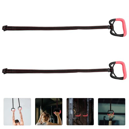 BESPORTBLE ’s Gymnastic Rings Set 1m Adjustable Indoor Fitness Training Workout Rings with Straps for Home Exercise and Bodybuilding