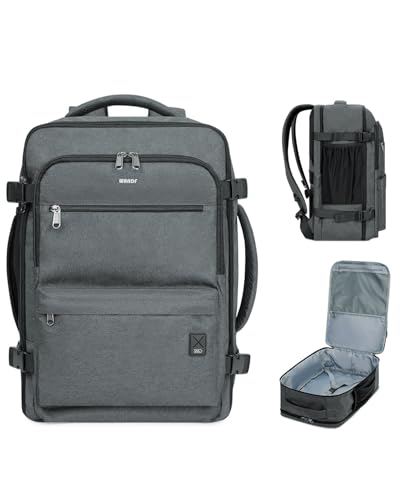 WANDF Travel Backpack For Spirit Airlines Personal Item Bag 18x14x8 with Wet Pocket, 17 Inch Laptop Backpack for Men Women（Grey） - color: C-grey, size: 18 inch plus