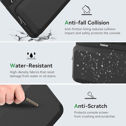 Smatree CityShield 16-17 inch Laptop Shoulder Bag, Sleeve Case with Hard Shell Accessory Pocket, Shoulder Strap, Handle, 360 Protective Case, Anti-Splash Computer Bag (MC03)