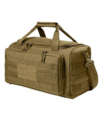 Tactical Gear bag Heavy Duty Duffel Gym bag/Tactical Backpack Custom Embroidered with your own text (Coyote Brown) - color: Coyote Brown