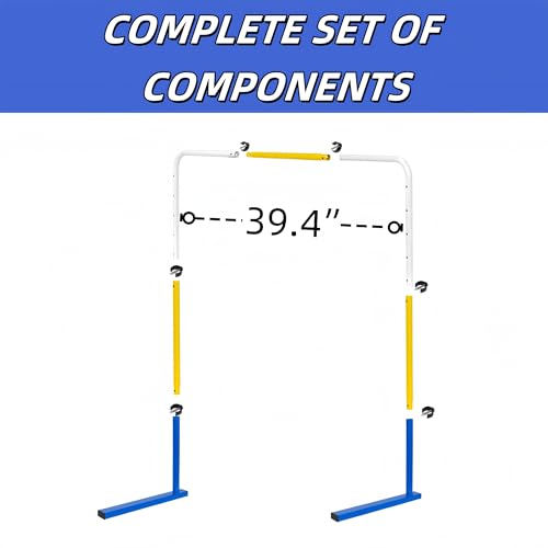 Adjustable Height Hurdles Training Equipment, 3Pcs Metal Practice Hurdles Track and Field for Kids, Youth and Adults Agility Training, Jumping Speed Hurdles for Football, Soccer, Basketball, Dogs
