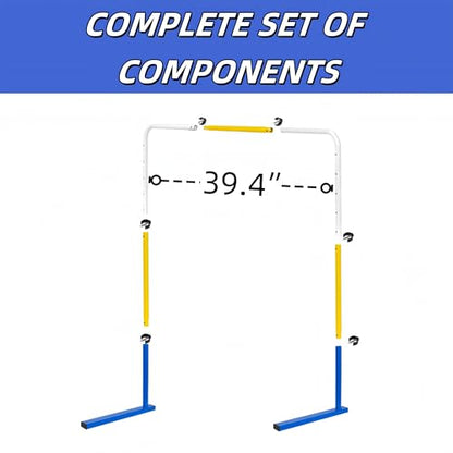 Adjustable Height Hurdles Training Equipment, 3Pcs Metal Practice Hurdles Track and Field for Kids, Youth and Adults Agility Training, Jumping Speed Hurdles for Football, Soccer, Basketball, Dogs