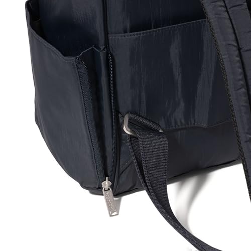 Baggallini Securtex Anti-Theft Windsor Backpack for Travel, Work & College, RFID & Locking Zipper, Up to 16" Laptop - color: French Navy