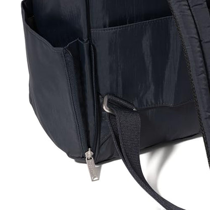 Baggallini Securtex Anti-Theft Windsor Backpack for Travel, Work & College, RFID & Locking Zipper, Up to 16" Laptop - color: French Navy
