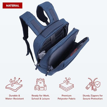 SAKOS Spirit 15.6 inch Laptop Backpack, Professional Travel Backpack Carry on Flight - TSA Approved, Water Repellent Laptop Backpack for Men & Women, College Backpack with Laptop Compartment - Blue - color: 2. Spirit - Blue