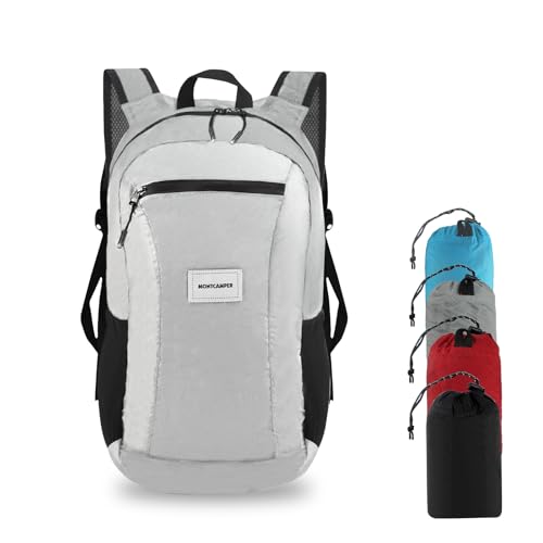 Hiking Daypack - Lightweight & Water-Resistant Portable Backpack for Travel, Camping, Outdoor Adventures(20L, grey) - color: Grey, size: 20L