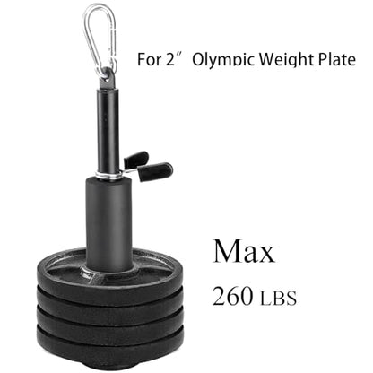 Jucoan Weight Loading Pin for 1 Inch Standard and 2 Inch Weight Plate, Loading Pin with Heavy Duty Carabiner for Cable Pulley System LAT Pulldown Home Gym Workout Equipment
