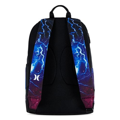 Hurley Unisex-Kids Graphic Backpack, Lightening, One Size - color: Lightening