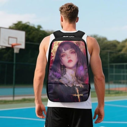 Basketball Backpack With Separate Ball Compartment And Shoes Fit Basketball Volleyball Football - color: Nun