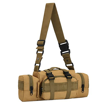 100L Camping Hiking Backpack,Molle military Tactical rucksack backpack,Waterproof Lightweight Hiking Backpack - color: Khaki