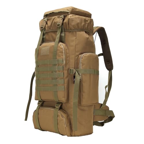 Hiking Backpack for Men 70L/100L Camping Backpack Military Rucksack Molle 3 Days Assault Pack for Climbing | Camping Backpack - color: 70l-khaki