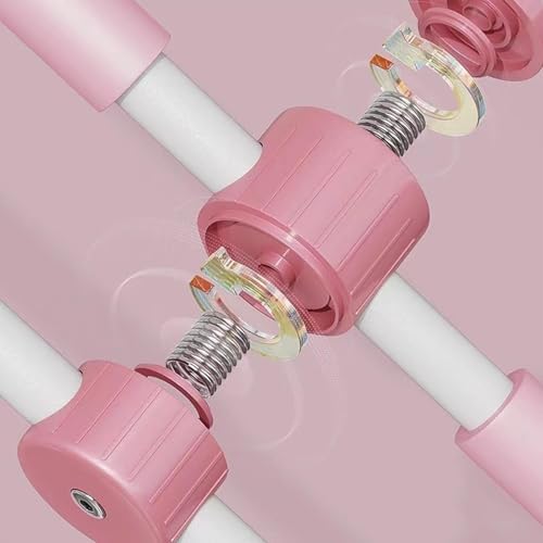 Yoga Postures Stick – Yoga Exercise Stick, Stretch Mobility Pole, Adjustable Pilates Training Bar, Portable Rehabilitation Fitness Tool | Lightweight Stretching Aid for Office Gym Travel Home - color: Pink
