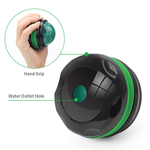Coolrunner Massage Ball, Manual Roller Massager, Handheld Self Massage Therapy and Relax Full Body Tools for Sore Muscles, Shoulders, Neck, Arms, Legs, Back, Foot, Body (Green) - color: Green