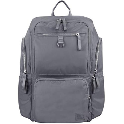BODHI Baby Waterproof Multi-Function Travel Essentials Baby Tote Diaper Bag Backpack Changing Pad, Stroller Straps for Parents, Unisex, Ash Gray - color: Ash Gray