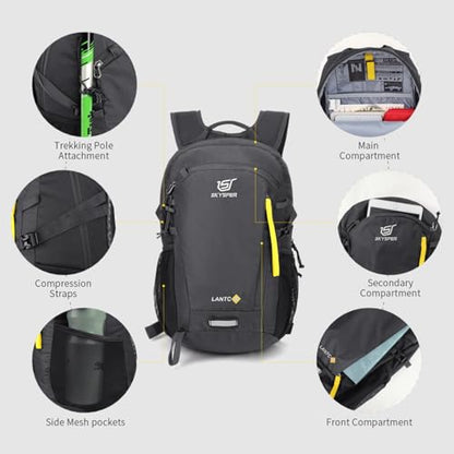 SKYSPER Small Hiking Backpack, 20L/30L Lightweight Travel Backpacks Hiking Daypack for Women Men - color: Lantc20-darkgray, size: 30L