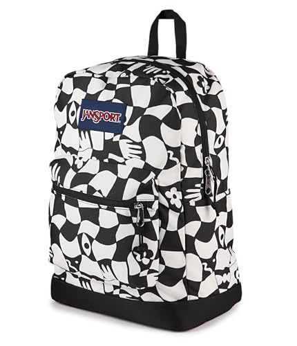 JanSport Cross Town Plus Backpack - Large Main Compartment, Side Water Bottle Pocket, 15-Inch Padded Laptop Sleeve - Gravity Check - color: Gravity Check