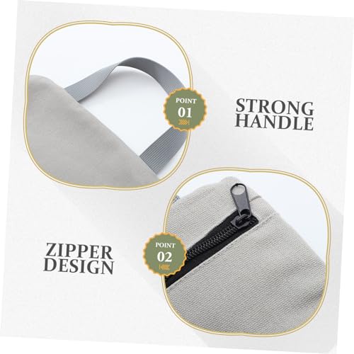 Fitness Training Sandbag Durable Workout Sand Bag with Handles for Weight Lifting Yoga and Cardio for Functional Training and Muscle Building Grey Color