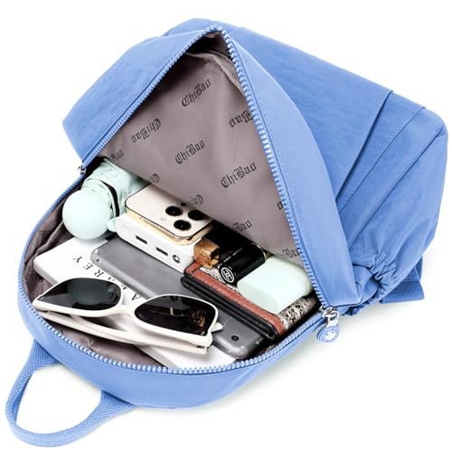 Mini Backpack Purse for Women, Stylish Daypack Shoulder Bag, Small Lightweight Daypack for Work Travle College (A- Light Blue) - color: A- Light Blue