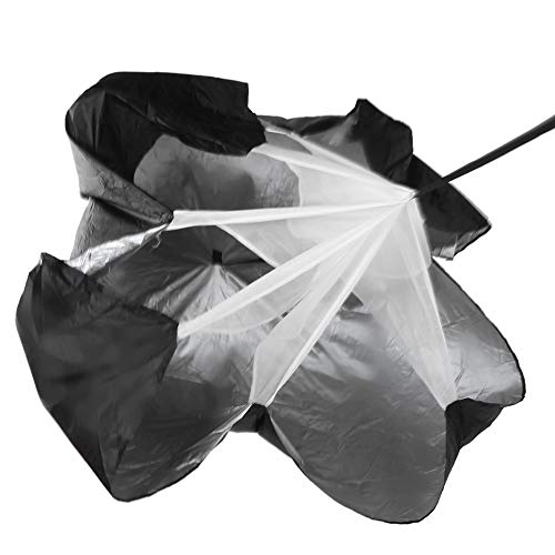 Training Resistance Parachute,plplaaoo Running Parachute for Speed Training, Power Umbrella Freeweight Running Strength Exercise, Improve Footwork Any Sport, Running Speed Training Black, trainin