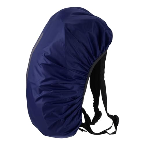 M METERXITY Backpack Rain Cover - Waterproof Lightweight Cover with Vertical Reflective Strap, Apply to Cycling/Hiking/Mountain Climbing (40-50L, M, Dark Blue)