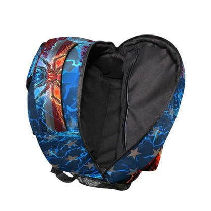 susiyo Red and Blue Lightning Spider School Backpack Bookbag Lightweight College Back Pack Travel Camping Casual Daypack for Teens Girls Boys Women Men - color: Red and Blue Lightning Spider