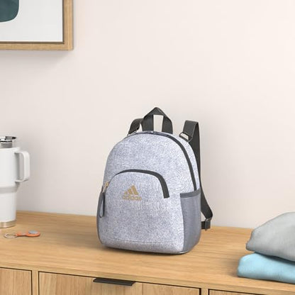 Linear Mini Backpack Small Travel Bag - color: Jersey Grey/Onix Grey/White